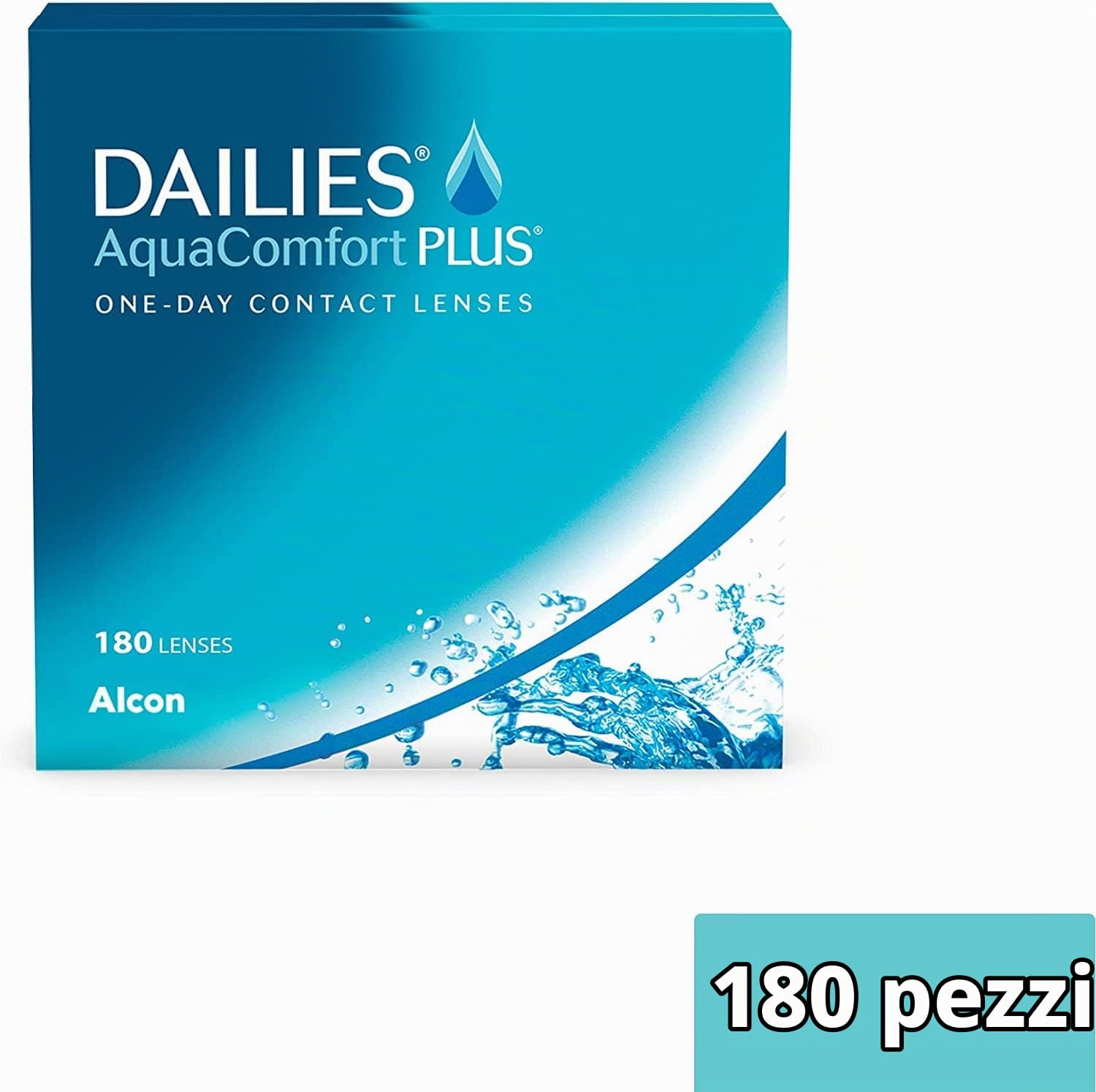 Dailies AquaComfort Plus lenti a contatto giornaliere | 180 pz | -02.25 dpt