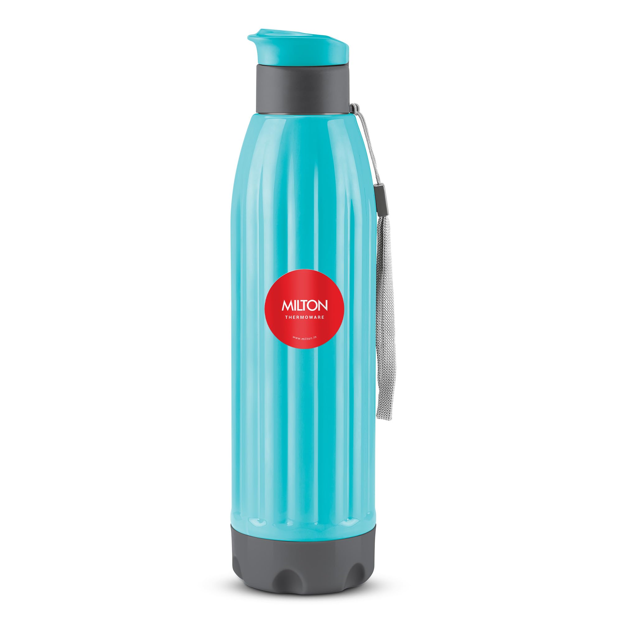 Milton Kool Windsor 900 Thermoware I Cold PU Insulated Water Bottle 700 ml, Leak Proof Flip Top Lid I for Office, Gym, School I Cyan Blue-image-21
