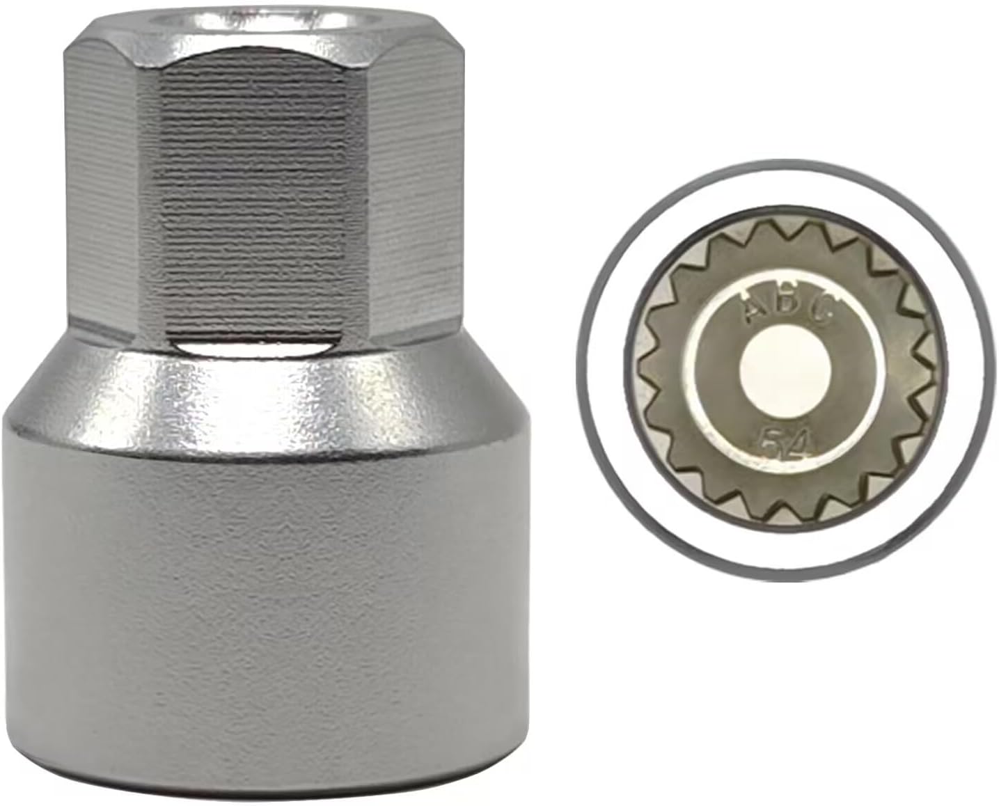 ABC-54 - Wheel Locking Nut Key for Porsche VW Toureg Panamera/Cayenne/Macan/Cayman/SUV, Wheel Lock Nut Scoket Adapter, Wheel Anti-Theft Lug Nut Removal Tool, Anti-Theft Screw Remover