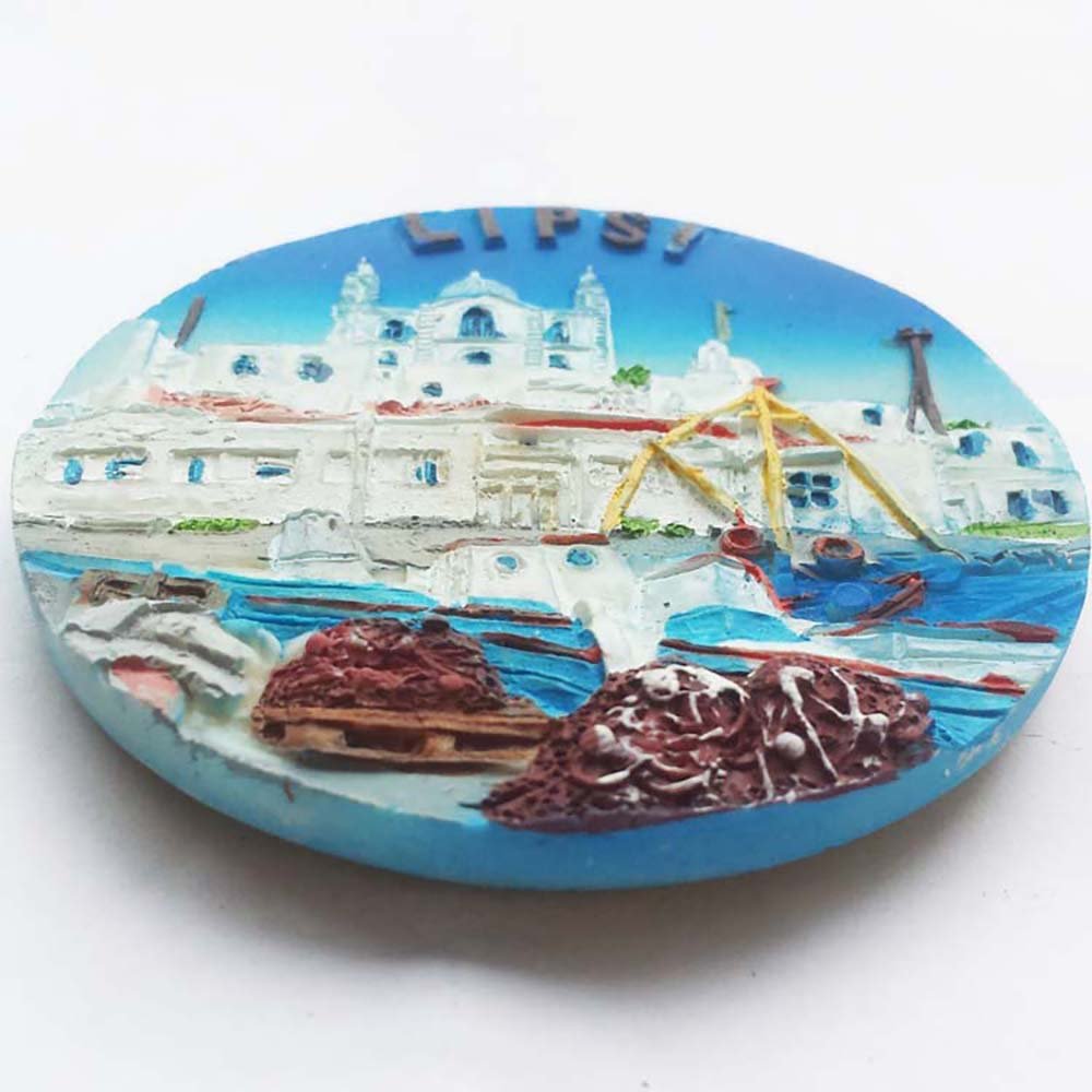 Imán 3D De Grecia Para Nevera LIPSI, Pegatinas De Recuerdos Turísticos, Decoración Para El Hogar Y La Cocina, Imán Para Nevera De China