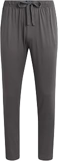 Mens Lounge Pants - Lightweight Knitted 29'' Inseam Jogger Mens Sweatpants PJ Bottoms Sleepwear with Pockets