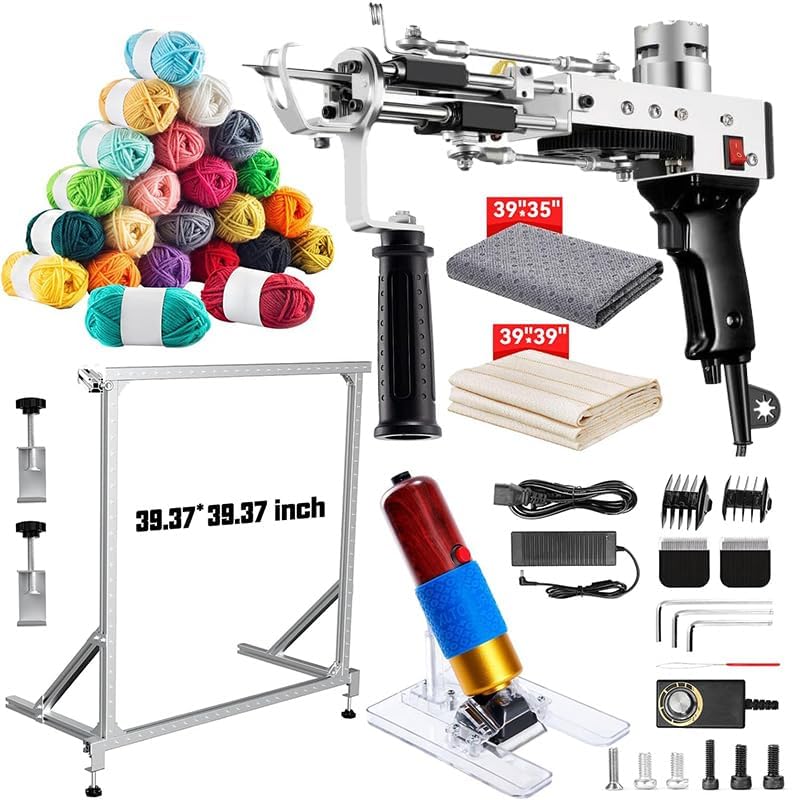 BESGEER Tufting Frame 29,5x29,5 Zoll - Teppichherstellungs-Rahmen Mit Stoff