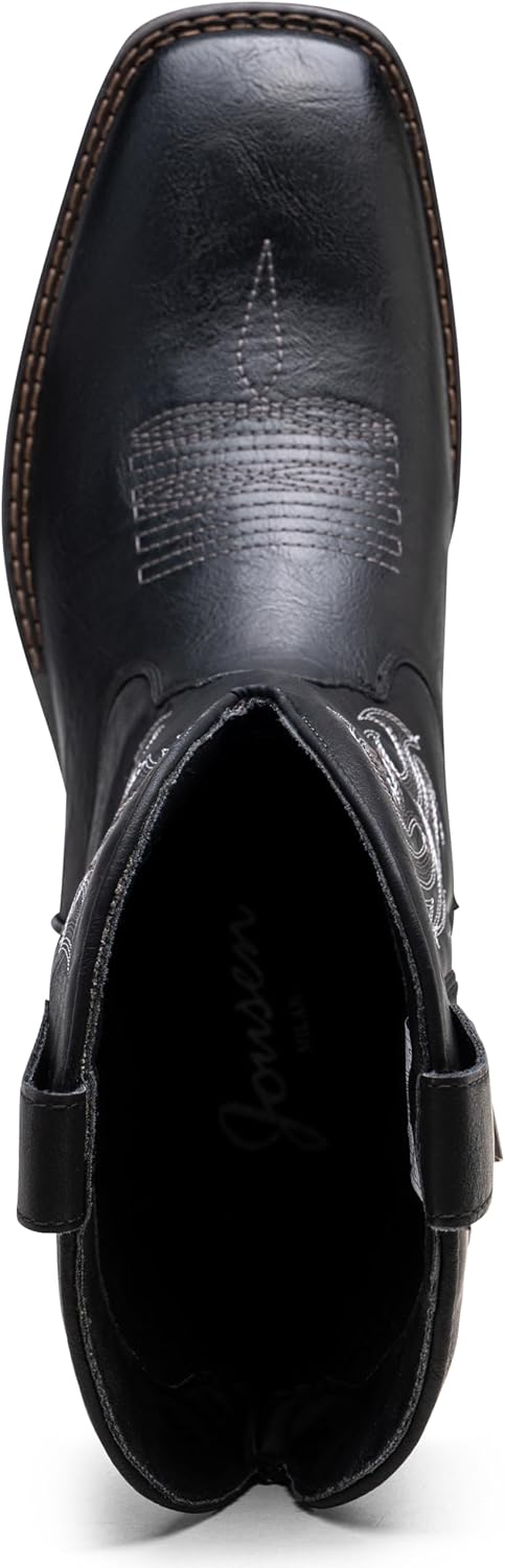JOUSEN Cowboy Boots for Men Embroidery Men's Western Boots Retro Square Toe Mens Boot Botas Vaqueras Para Hombre - Image 3