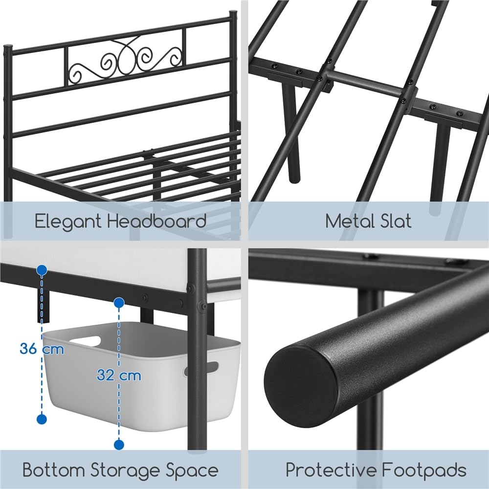 Image showing under-bed storage space with baskets