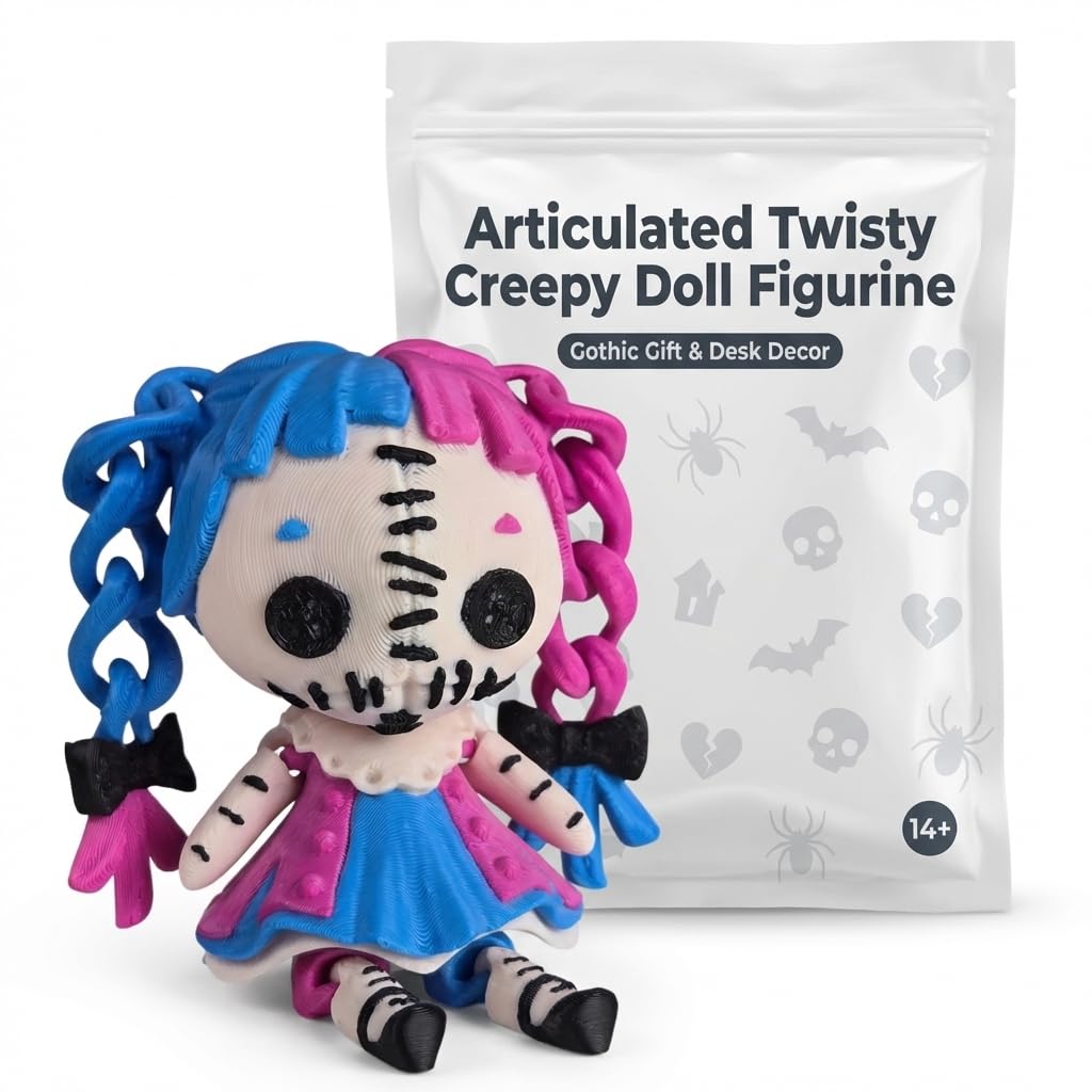 Amazon.com: Articulated Twisty Creepy Doll Figurine - Colorful
