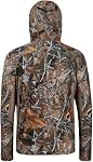 Bassdash Men's UPF 50+ Lightweight Hunting Camo Hoodie Quick Dry Performance Long Sleeve Fishing Shirt with Hood FS30M