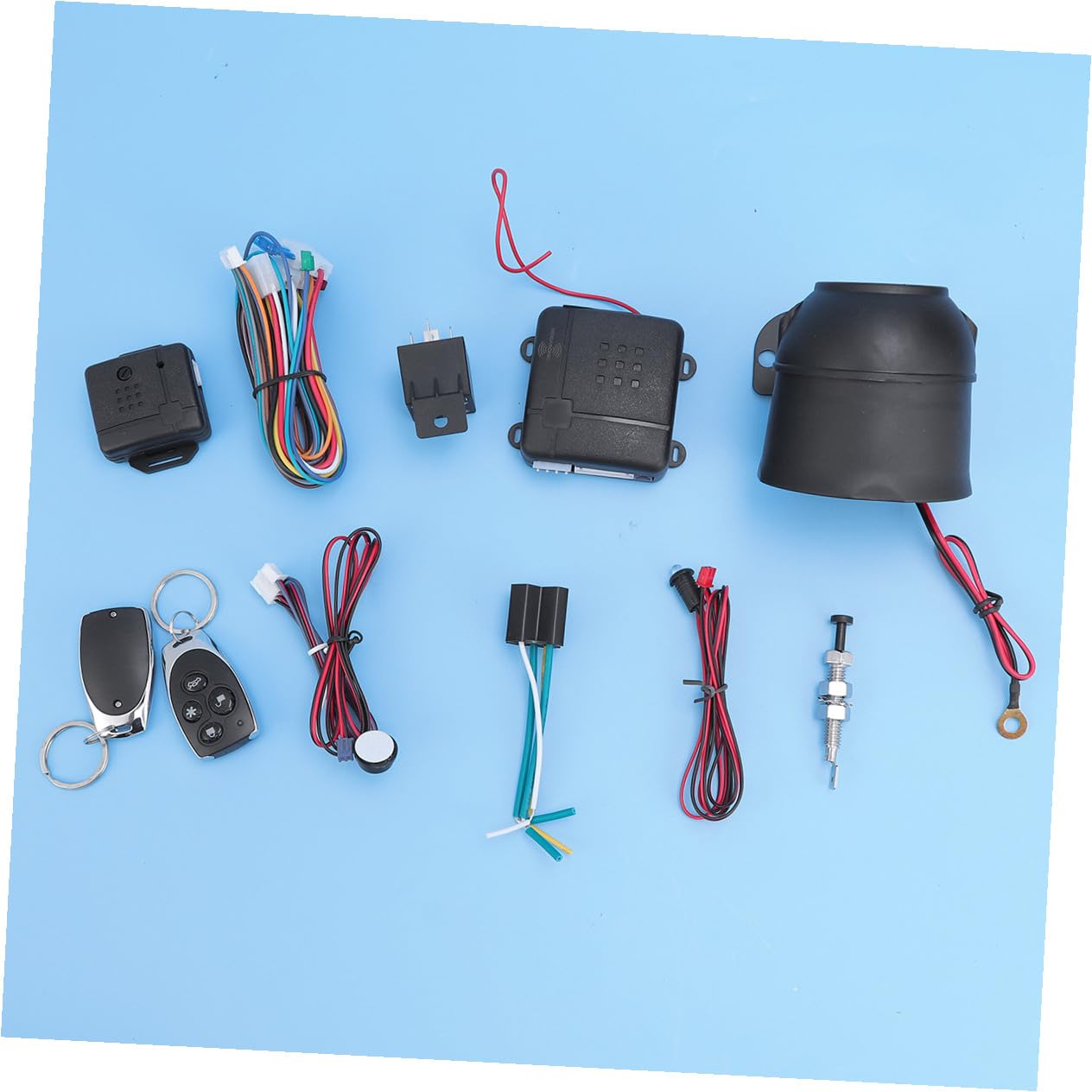 Allarme Sonoro e Luminoso per Auto in Plastica LED | Allarme Garage per Auto, Funzione Re-arm e Indicatore Led, Sistema Antifurto per Veicoli