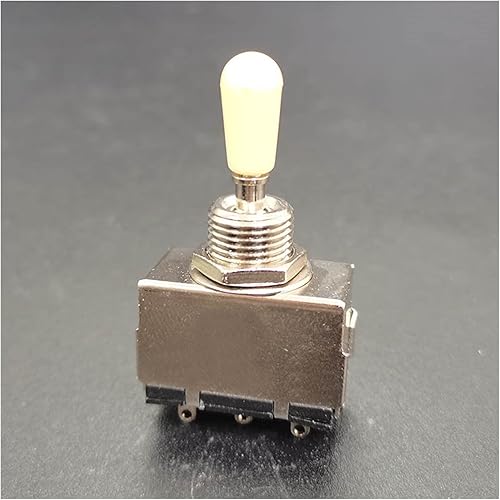Tapa convertidora de plástico para guitarra eléctrica, control de 3 vías, convertidor de guitarra eléctrica, accesorios (color  tapa crema)