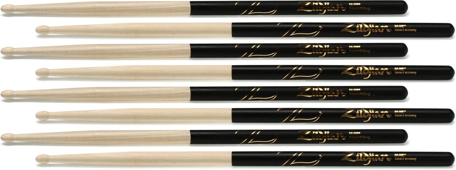 Zildjian DIP Drumsticks - 5A, 4-pack