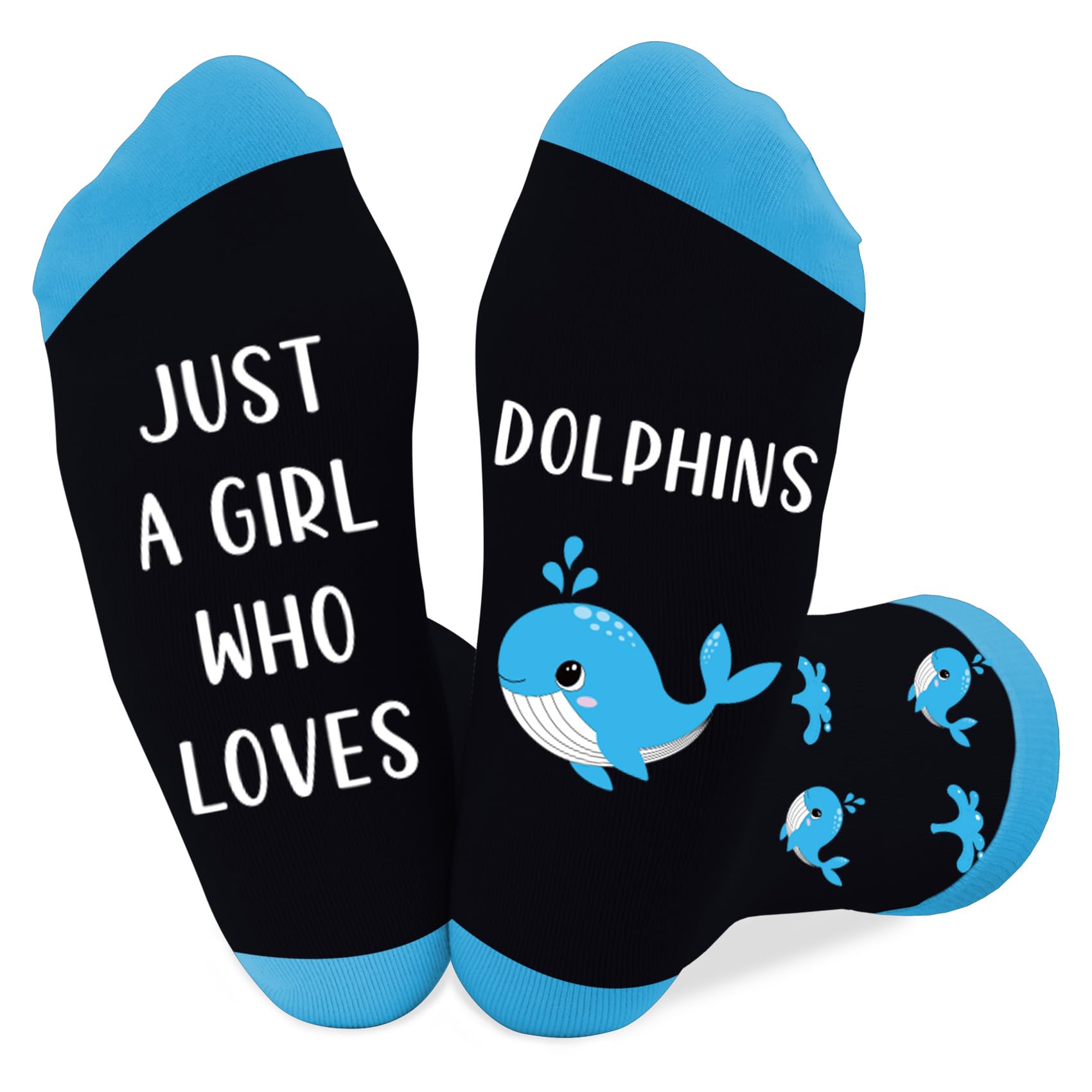 Dolphin Gifts for Women and Girls Cute Funny Dolphin Lovers Themed Accessories Socks Presents Christmas Stocking Stuffers Birthday Xmas White Elephant Galentines Graduation Mothers Day Gifts