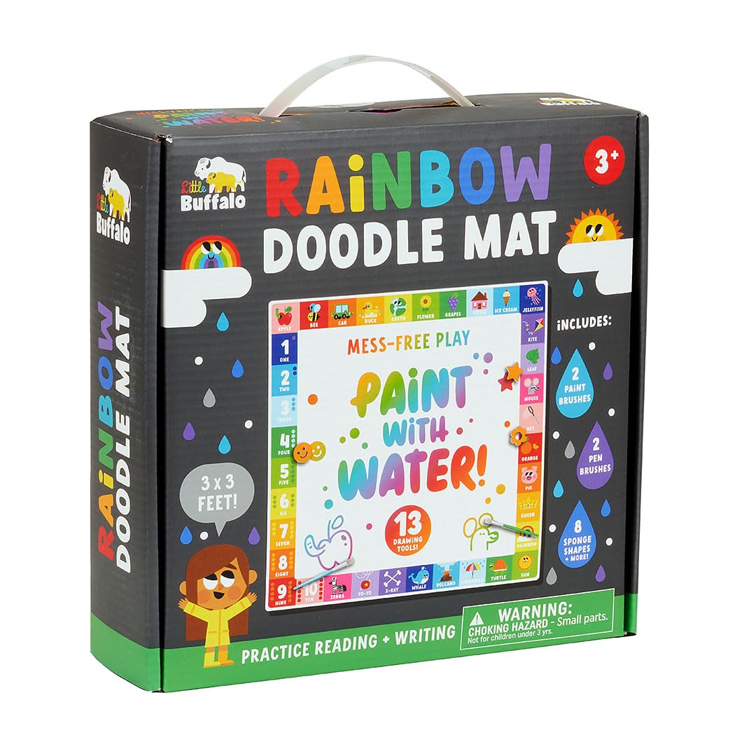 Little Buffalo Jumbo Rainbow Water Doodle Mat