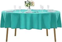 Vista 76 de Rectangle Tablecloth 90x132 inch Washable Polyester Fabric Table Cloth for Wedding Party Dining Banquet Decoration（90x132, Turquoise）