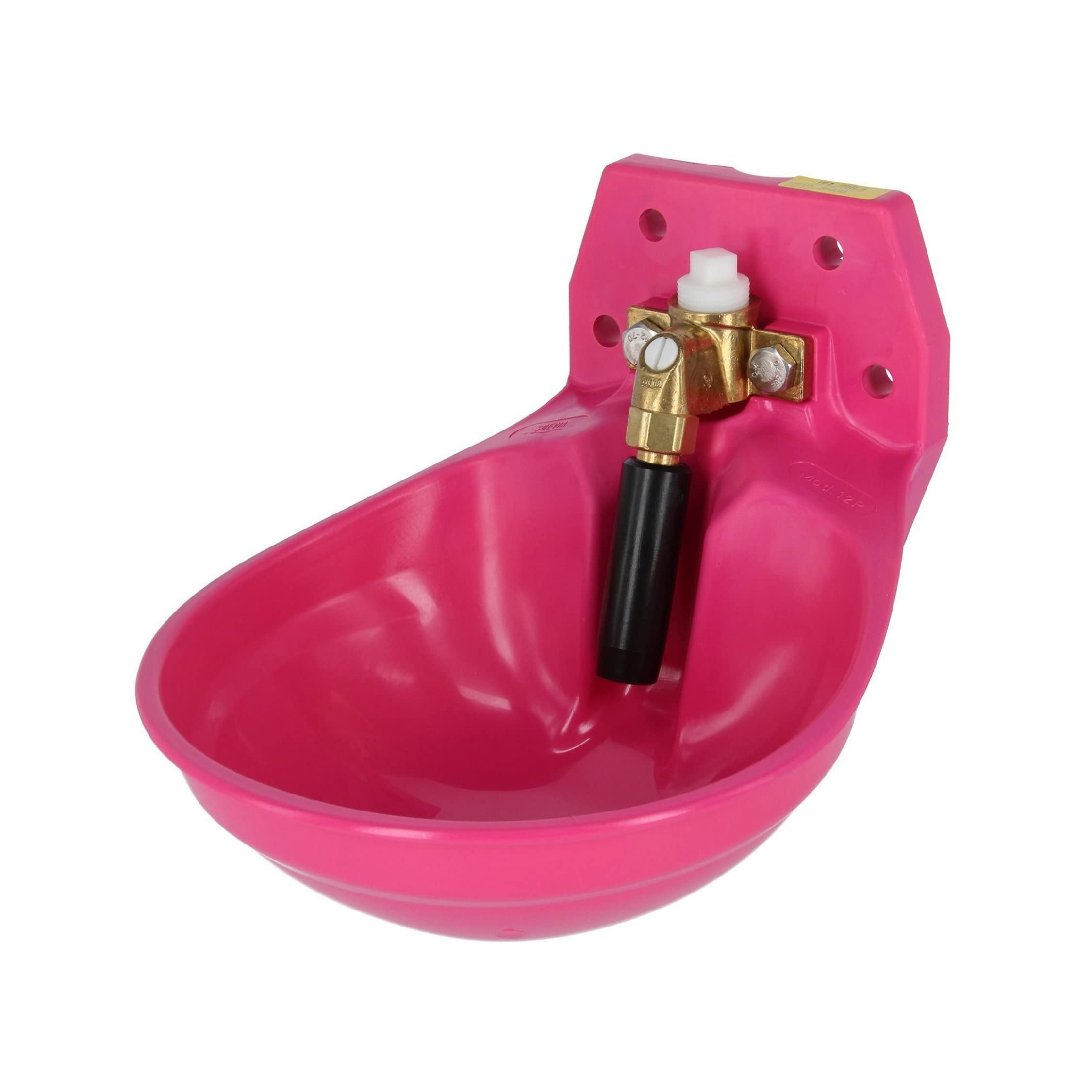 Suevia Tränkebecken Mod. 12P Golden-Pink mit 3/4 Zoll Messing-Ventil, Tränkebecken für Pferde, Pferdetränke - 100.0122