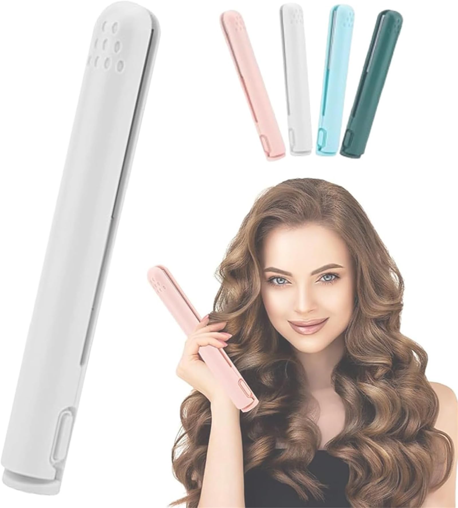 Mini Dual-Purpose Curling Iron Mini Curling Iron for Short Hair Upgrade 2-in-1 Portable Wand and Flat