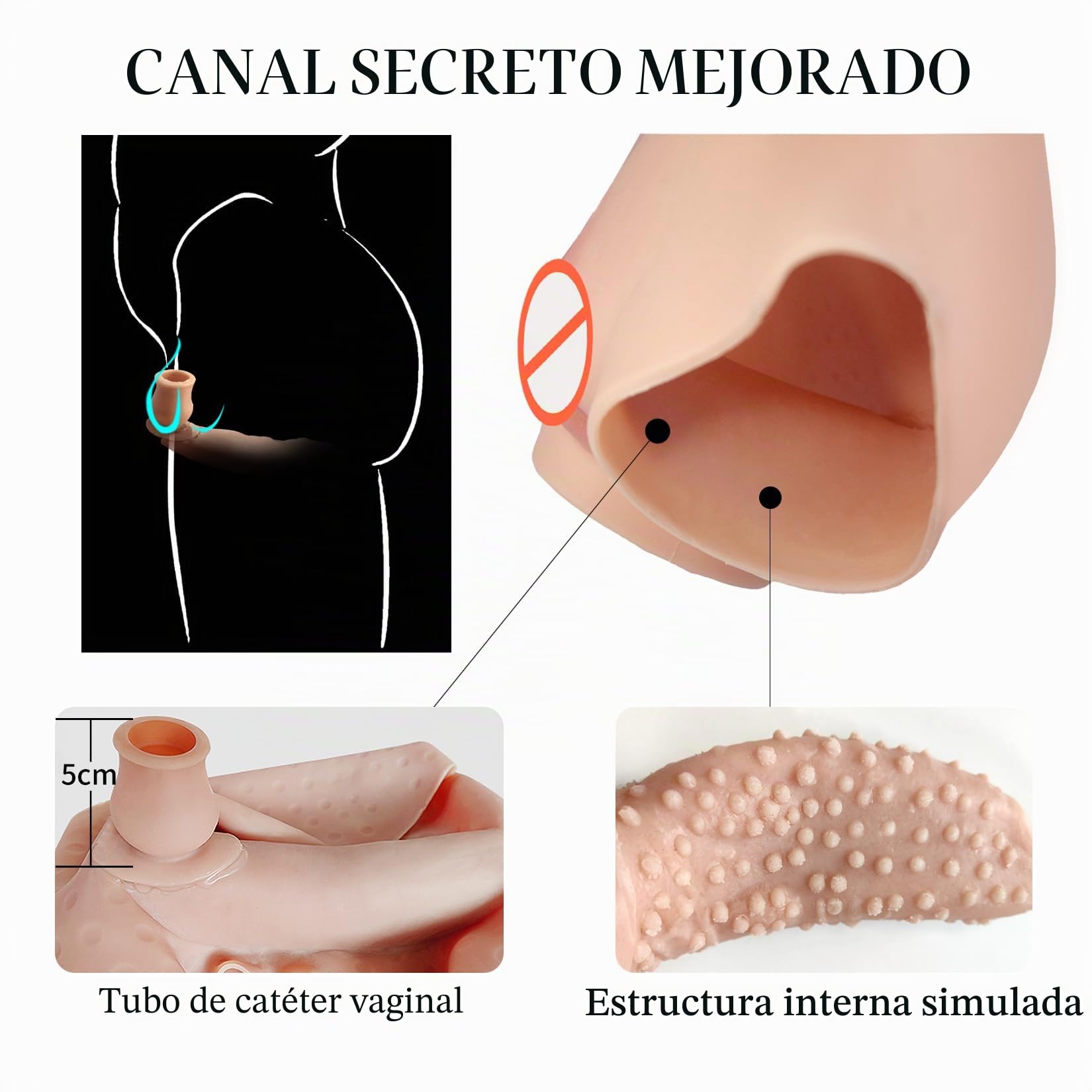 Calzoncillos de Silicona para Travestis Bragas Contorneo con Apariencia y Función Femenina Artificial Ideal para Transgéneros MTF Disfraces y Cosplay