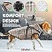 LOVPET® Hundejacke Hundemantel mit Geschirr, inkl. 45 Stück Kotbeutel + Spender, Hunde Winterweste gefüttert wasserdicht, Gepolsterte Weste Mit Brustgurt, Reflektoren, D-Ring XL, Beige