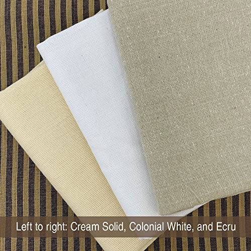 Pure Ecru Homespun Cotton Fabric by JCS – Versatile Off-White Textile Sold by the Yard for Crafting and Quilting 5 Pure Ecru Homespun Cotton Fabric by JCS – Versatile Off-White Textile Sold by the Yard for Crafting and Quilting - Image 4