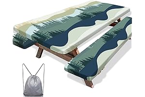 MHJY Easter Picnic Table Covers 3 Pcs Windproof Waterproof Rectangle Tables Camping Essentials