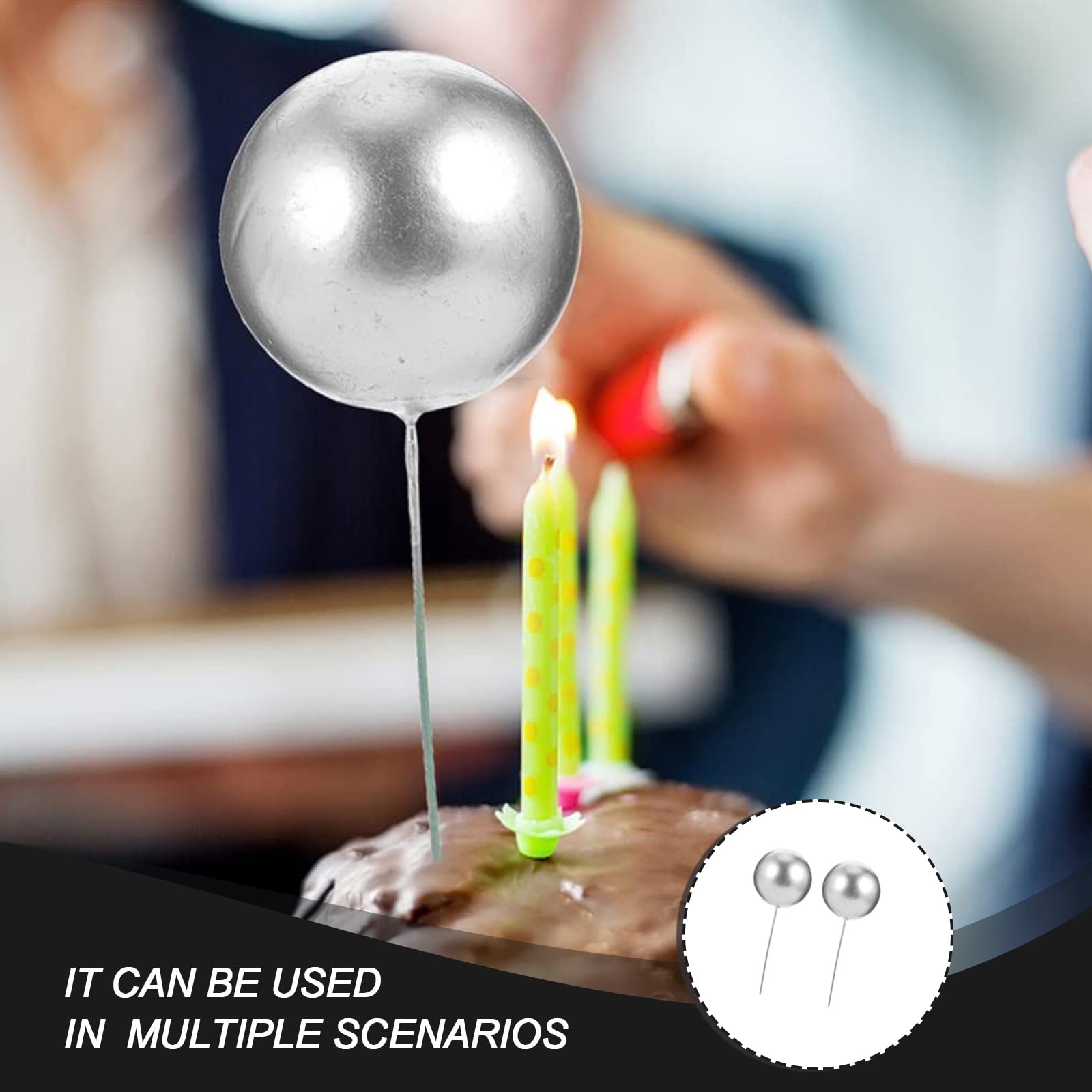 50 Pièces Ballons Toppers Dorés Pour Gâteau – Boules Mousse Décoratives 6 Tailles – Idéal Anniversaire, Mariage, Cupcakes