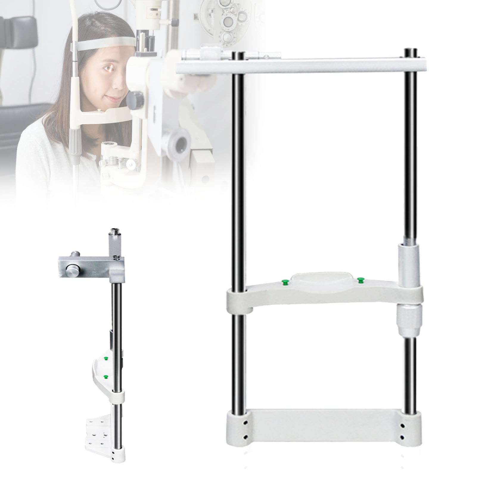 MRKU Supporto per Strumenti ottici sulla Fronte, Allenamento della Vista con manopola di Regolazione della Distanza di Sollevamento per Centri di Cura della Vista