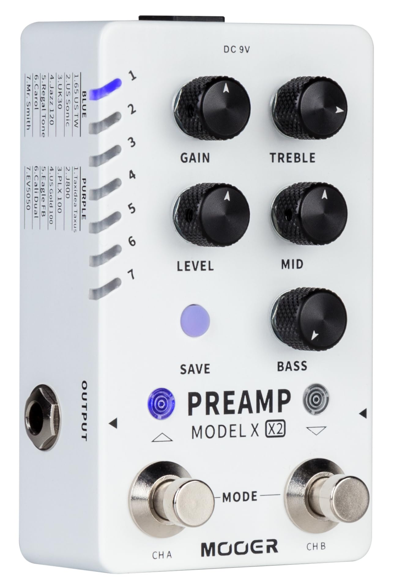 Mooer Preamp Model X2 - Preamp Digital Dual Channel