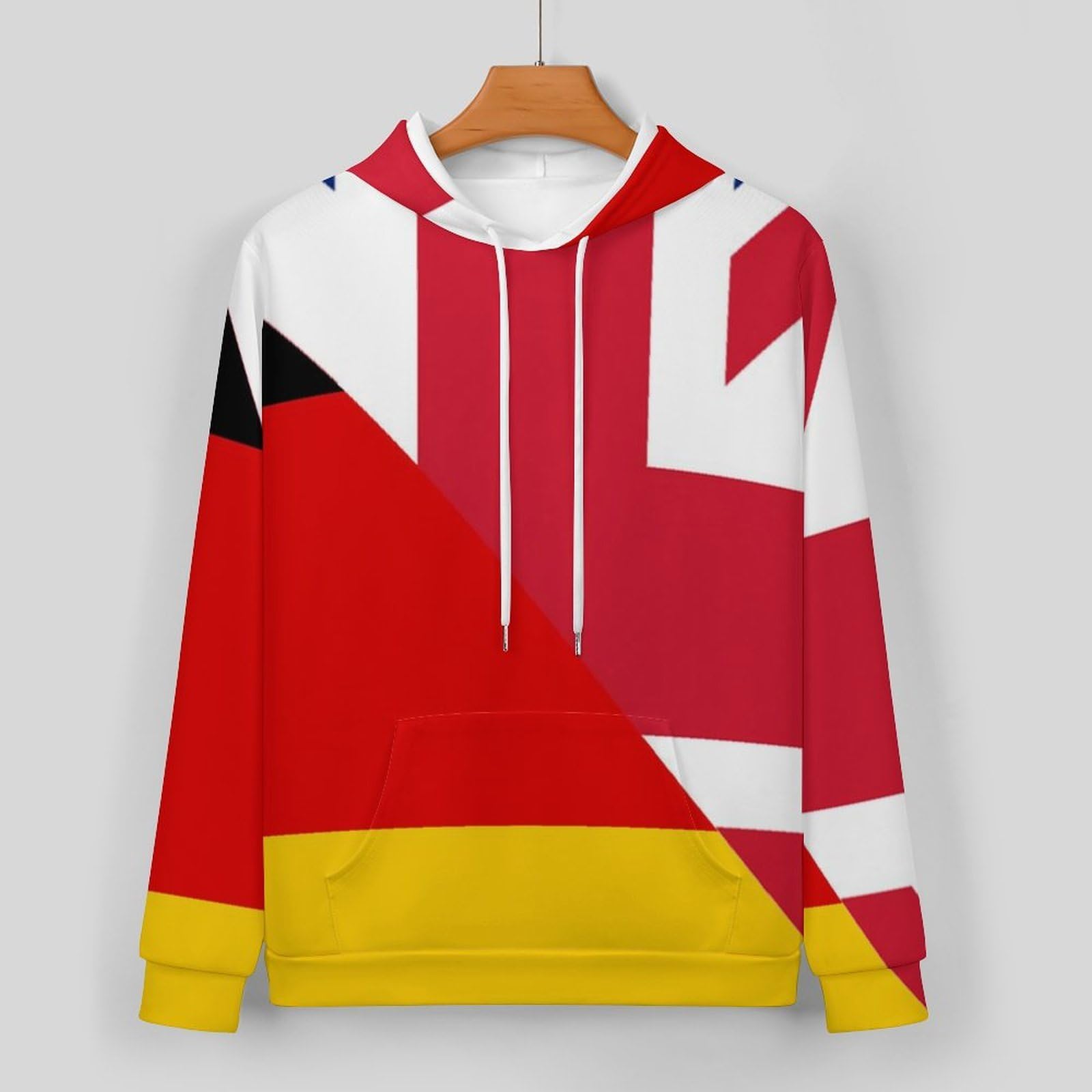 Birtish E Germania Bandiera Tute per gli Uomini Manica Lunga Felpa Con Cappuccio E Pantaloni Della Tuta Joggers Set Moda Tute