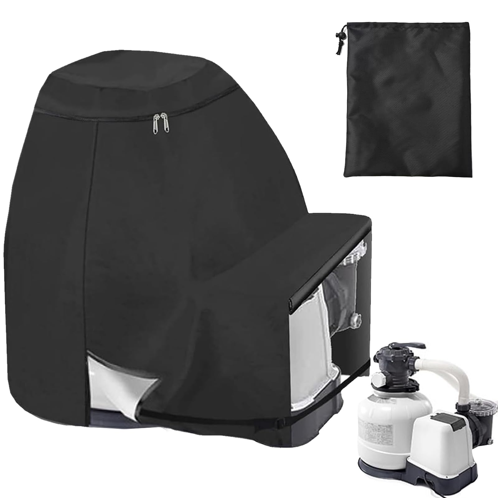 Cubierta para Bomba de Piscina,Cubierta de Filtro de Arena 70x65x55 cm,Bomba Calor Piscina Cubierta,Cubierta para Sistema de Filtro de Arena,para Equipos Piscina Aire Libre Unidades