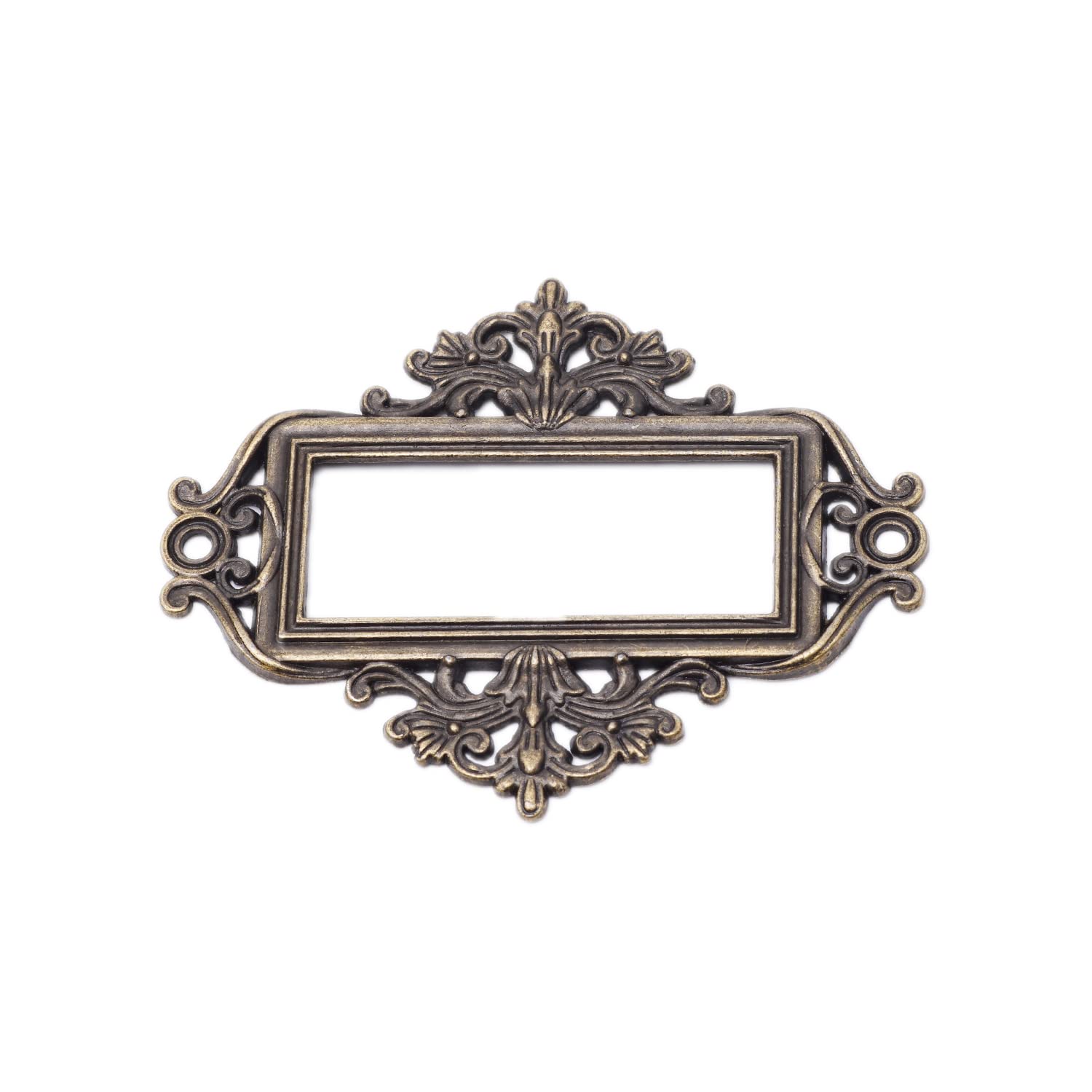 X5 CORNICI TARGHETTE Metallo Porta Nome Archivi Schedari Cassette - Foto 10