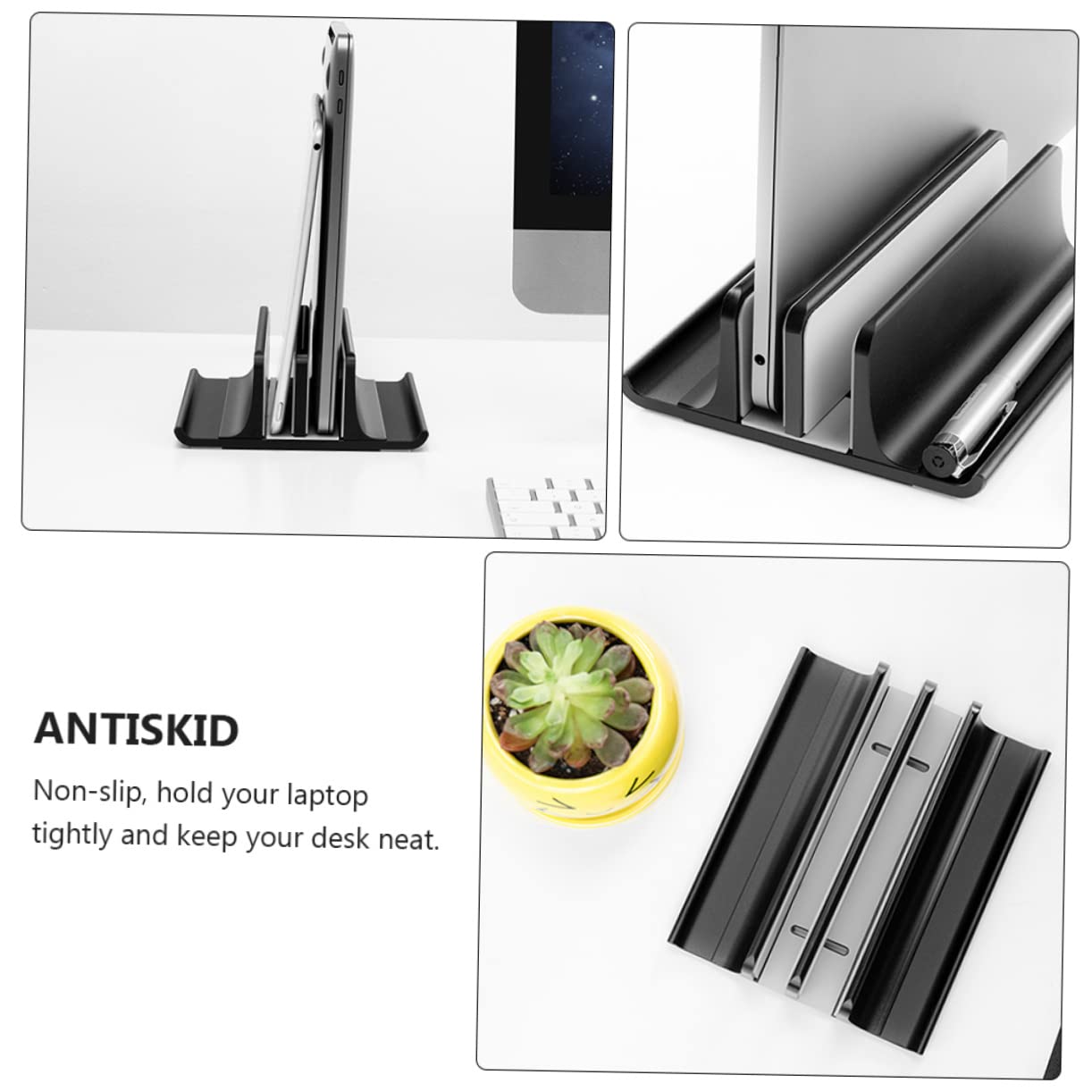 Supporto Verticale Per Radiatore Per Laptop in Lega Di Alluminio Supporto Per Raffreddamento Per Laptop Offre Ventilazione e Flusso d Aria Ottimale Per Evitare Surriscaldamento
