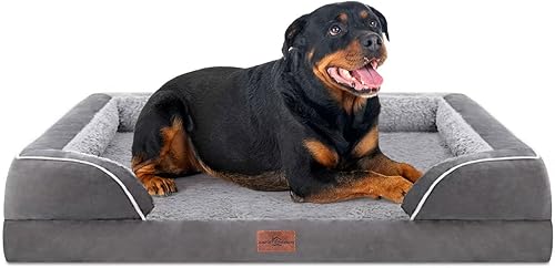 Miniatura 134 de Comfort Expression - Cama ortopédica perros pequeños, 20 x 14 pulgadas, impermeable, espuma soporte cartón de huevo, cojines extraíbles, sofá con