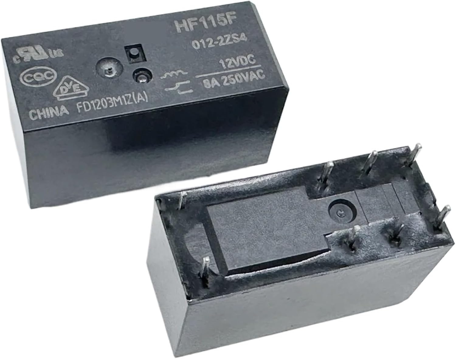 10PCS HF115F 012-2ZS4/2Z4A(335)/2ZS4AF(257)/2ZS4AF(257) ; 024-2ZS4A ; 006-2Z4B (115F2C-6V/9V/12V/24V-8A) Relay 8pins(HF115F 006-2Z4B)