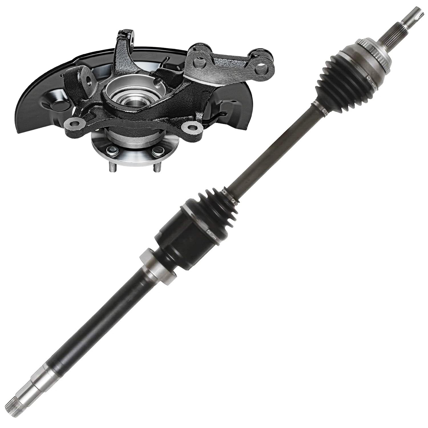 Detroit Axle - Front Right Steering Knuckle Kit for Toyota 12-17 Camry