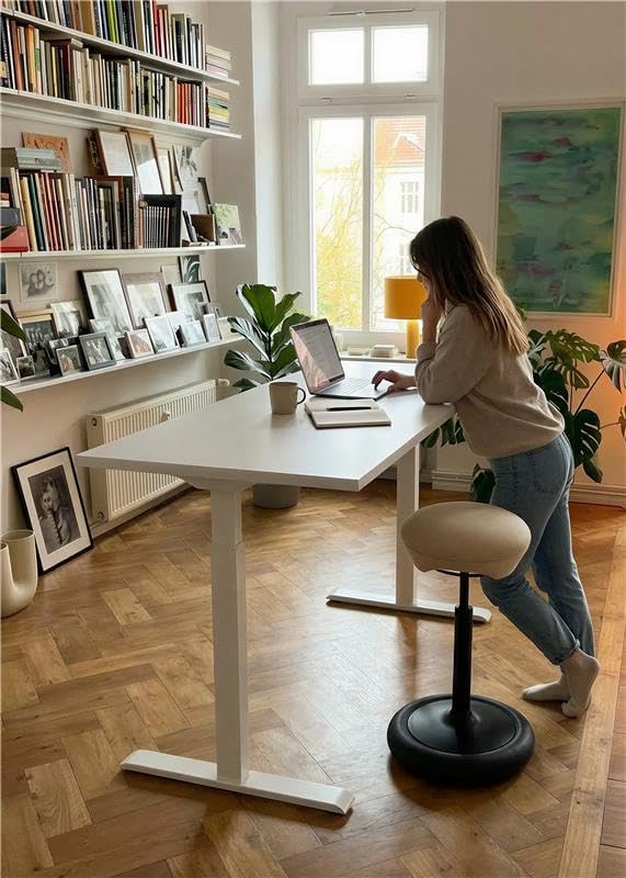 Image of Topstar SITNESS HOP HIGH Ergonomic Stool with Three-Dimensional Movement Sitness Technology Made in Germany Colour: Black /Grey