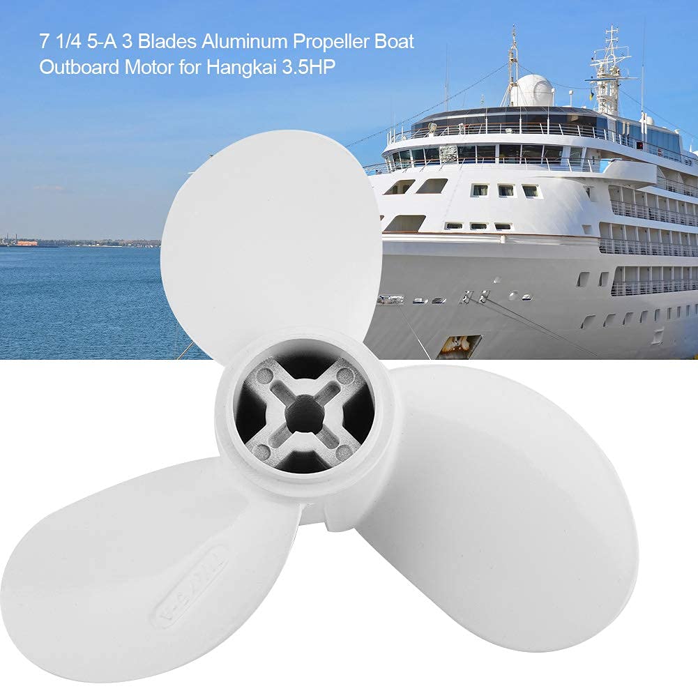 Hélice de moteur hors-bord hélice à 3 pales pour bateau en aluminium 7 1/4 5-A