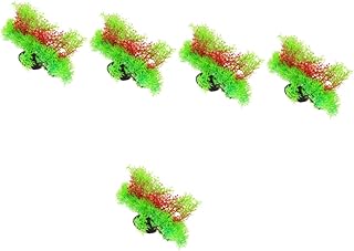 5 Peças De Aquário Decoração Vívida Peixe Estilo De Planta Aquática Paisagem Para Simulação De Betta De Plástico Plantas Aquáticas Modelo Decoração Artificial Realista Ornamento