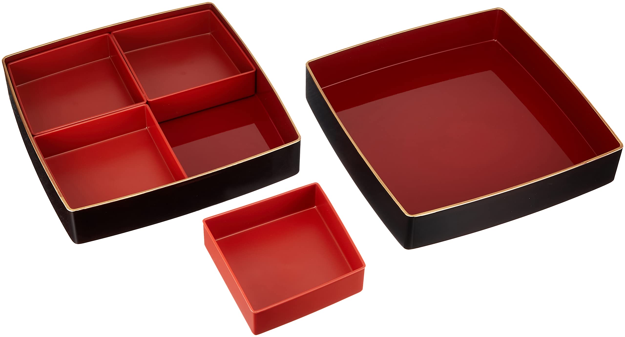 Amazon｜山中塗 胴張二段オードブル重 天上の舞 M16364-3｜重箱