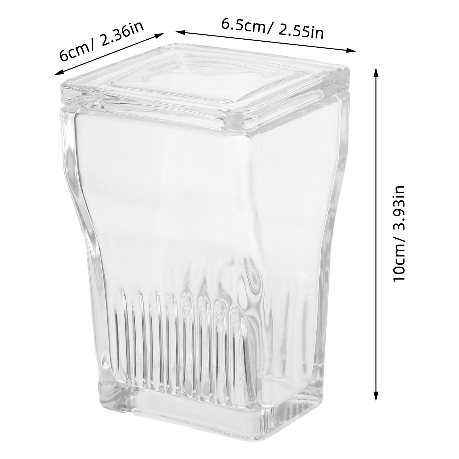 Färbeglas Leicht zu Reinigen Hochtransparentes Glas mit Deckel für 9 Objektträger Integrierter Halter für Labore und Wissenschaftliche Anwendungen