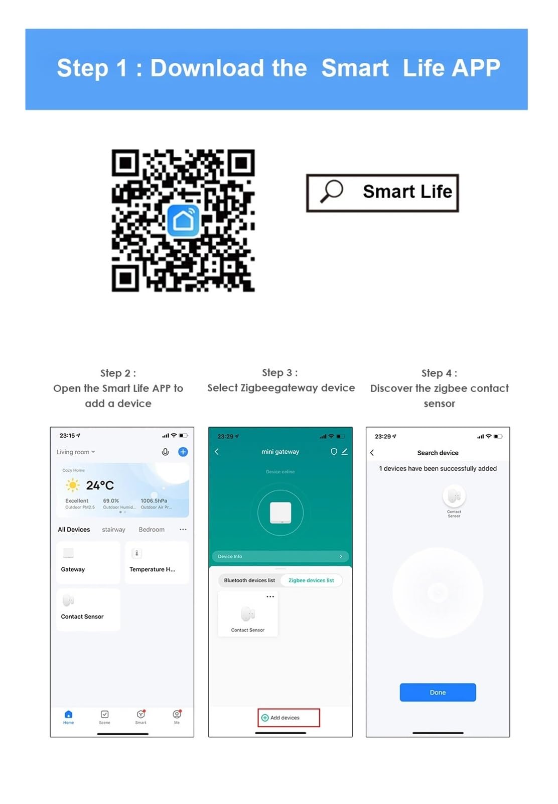 Alarmas De Puerta, Tuya-Sensor inteligente ZigBee for puerta y ventana, detector inalámbrico de apertura y cierre de puerta, alarma por aplicación remota, funciona con Alexa Home Para La Seguridad Del