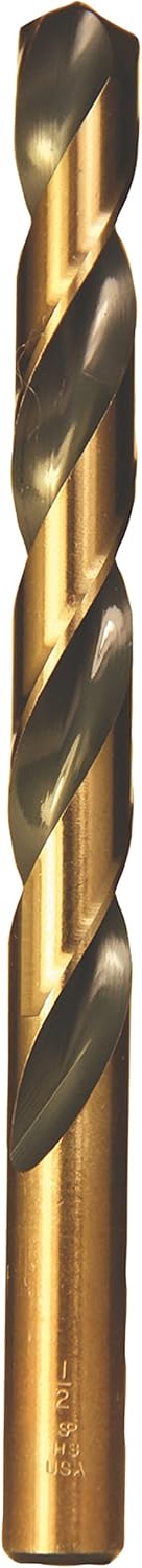 Viking Drill and Tool 22220 Type 240-UB 135 Degree Split Point Magnum Super Premium Jobber Drill Bit, 17/32"