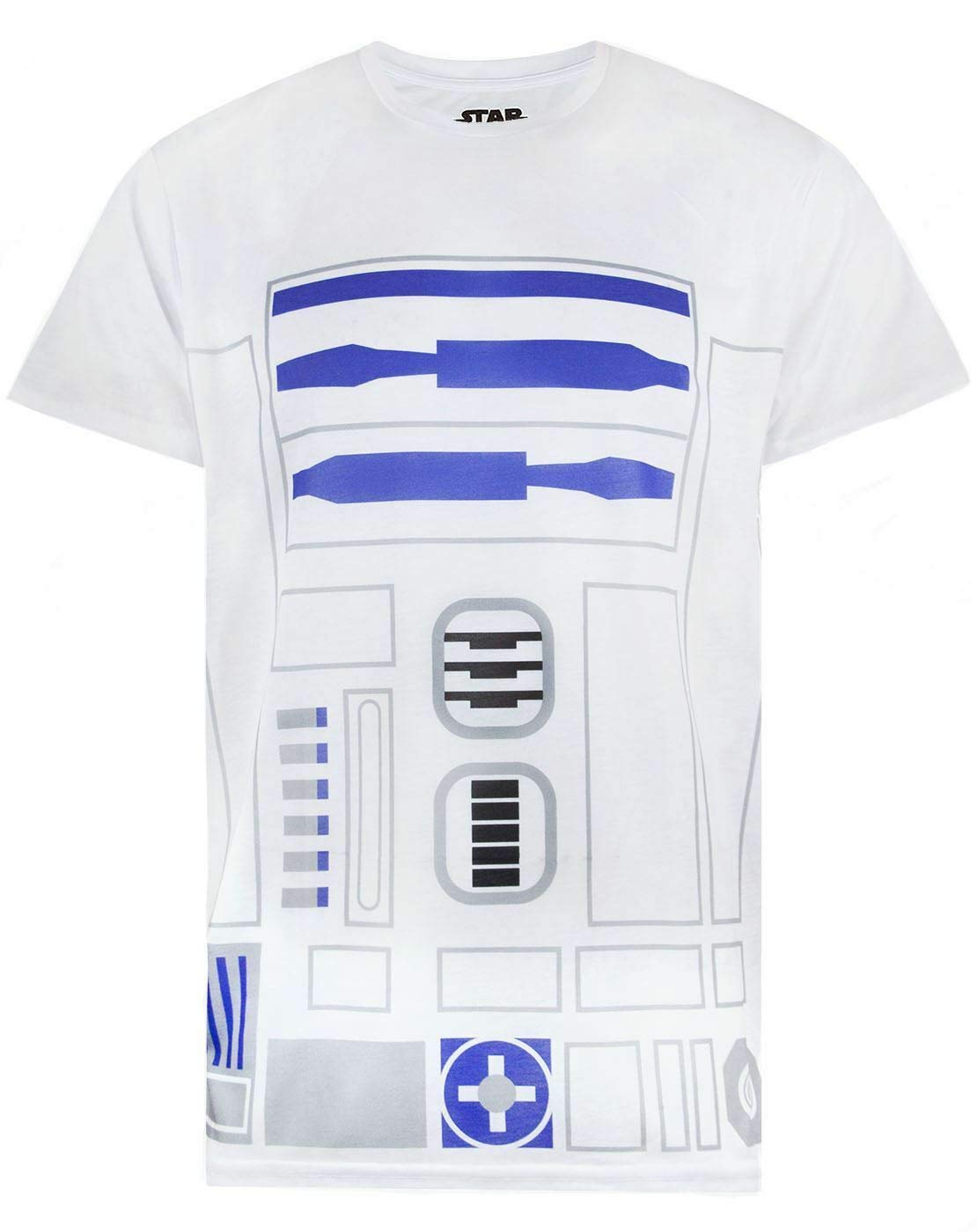 Men's Star Wars: A New Hope R2-D2 and C-3PO Droids in Space T-Shirt