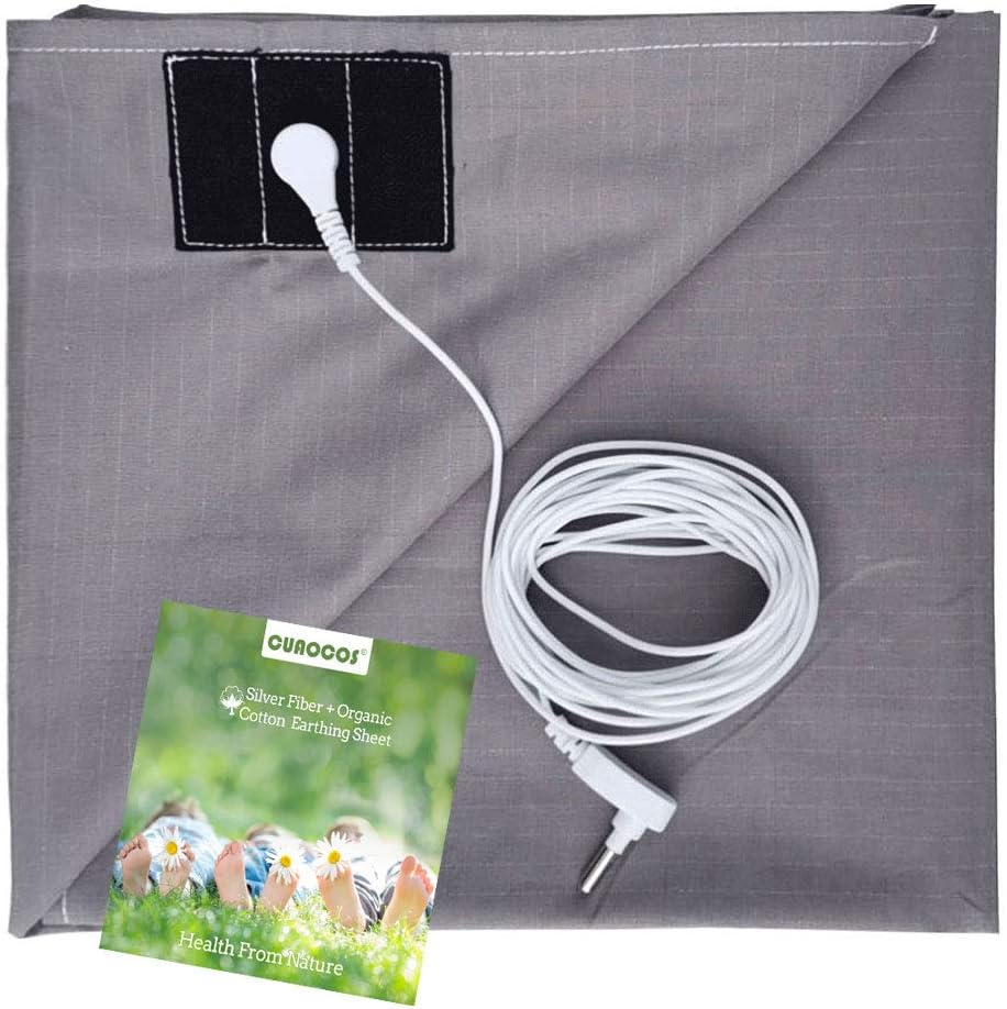 Grounding Sheets with Grounding Cord - Silver Fiber Conductive Sheet (27x52 inch)