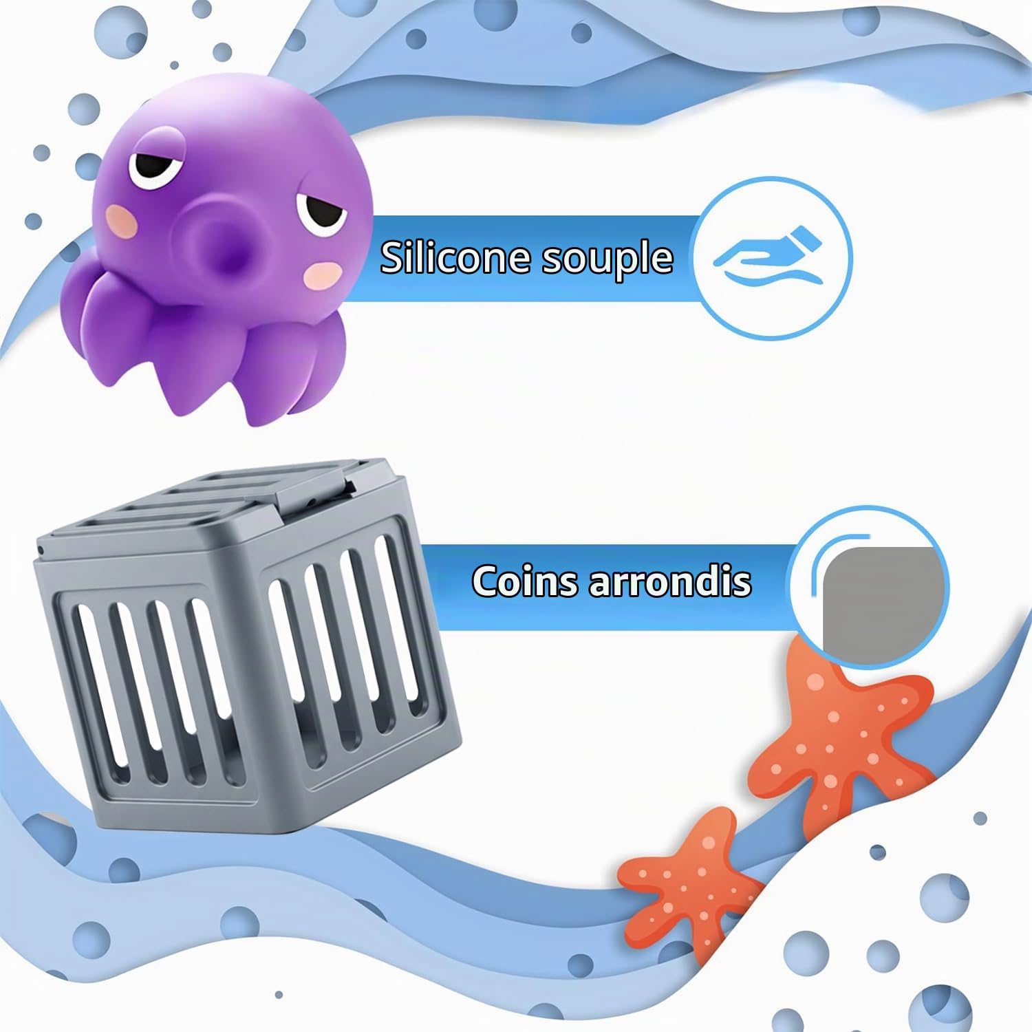 YeahBoom Underwater Dive Rescue Toys, Ensemble Flottants avec Animaux Et Cage sous, Marine Jeu Aquatique Interactif Natation Amusante pour Baignoire éTé Et Jeux ExtéRieurs