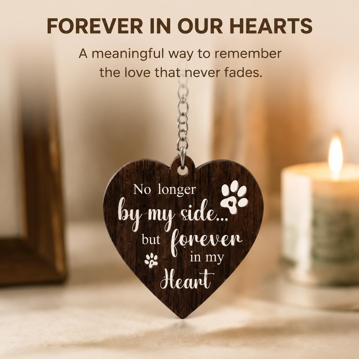 Pet Memorial Frame 360° Rotating Double Sided 4x6 Photo Frame | Dog Memorial Gift for Loss of Dog, Pet Sympathy Gift for Dog Cat Lovers, Rainbow Bridge Keepsake for Cherished Pets