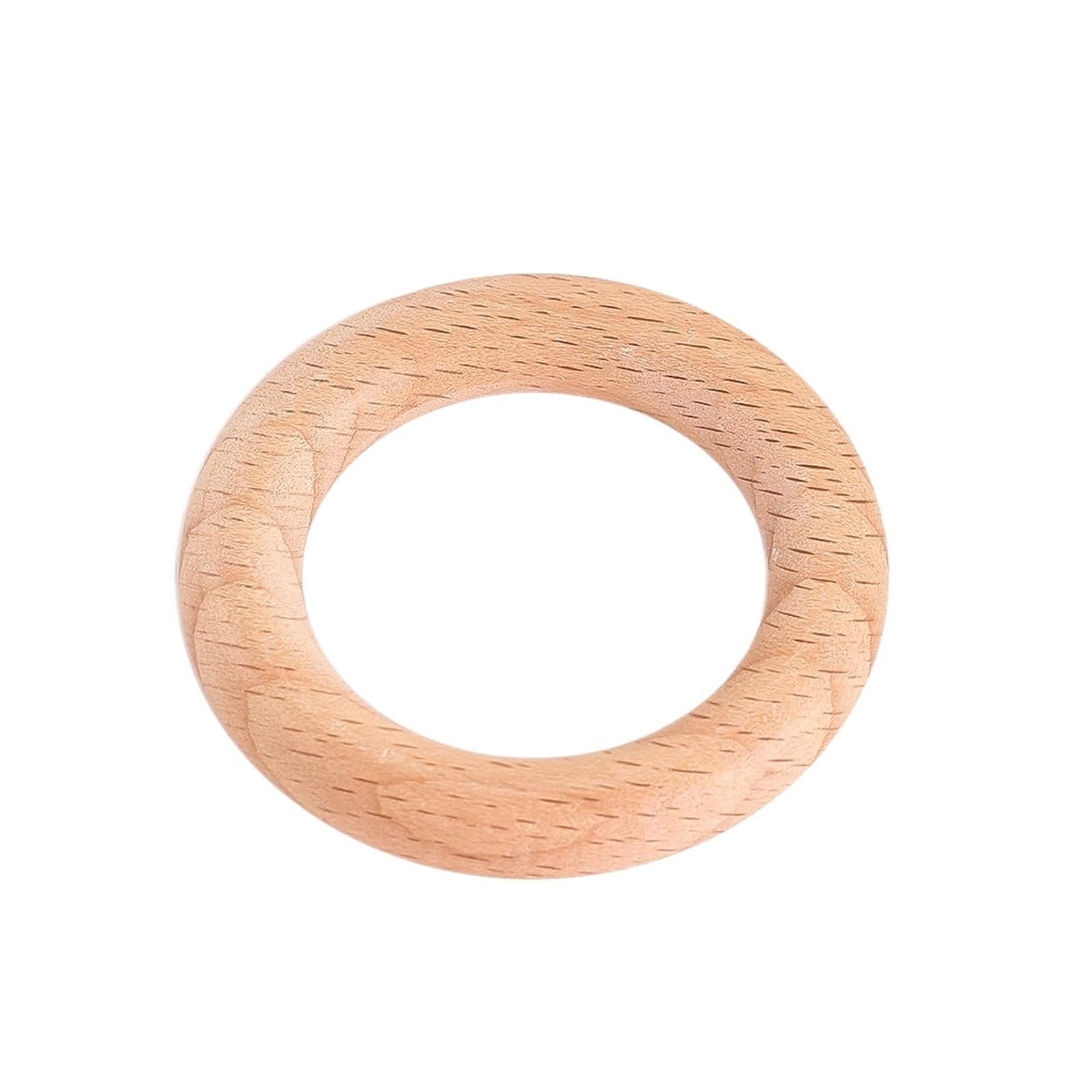 Unfinished Wood Rings 2pcs Wooden Rings Circle Unfinished Solid Hoops DIY Macrame Accessories Craft Pendant Connectors(60mm)