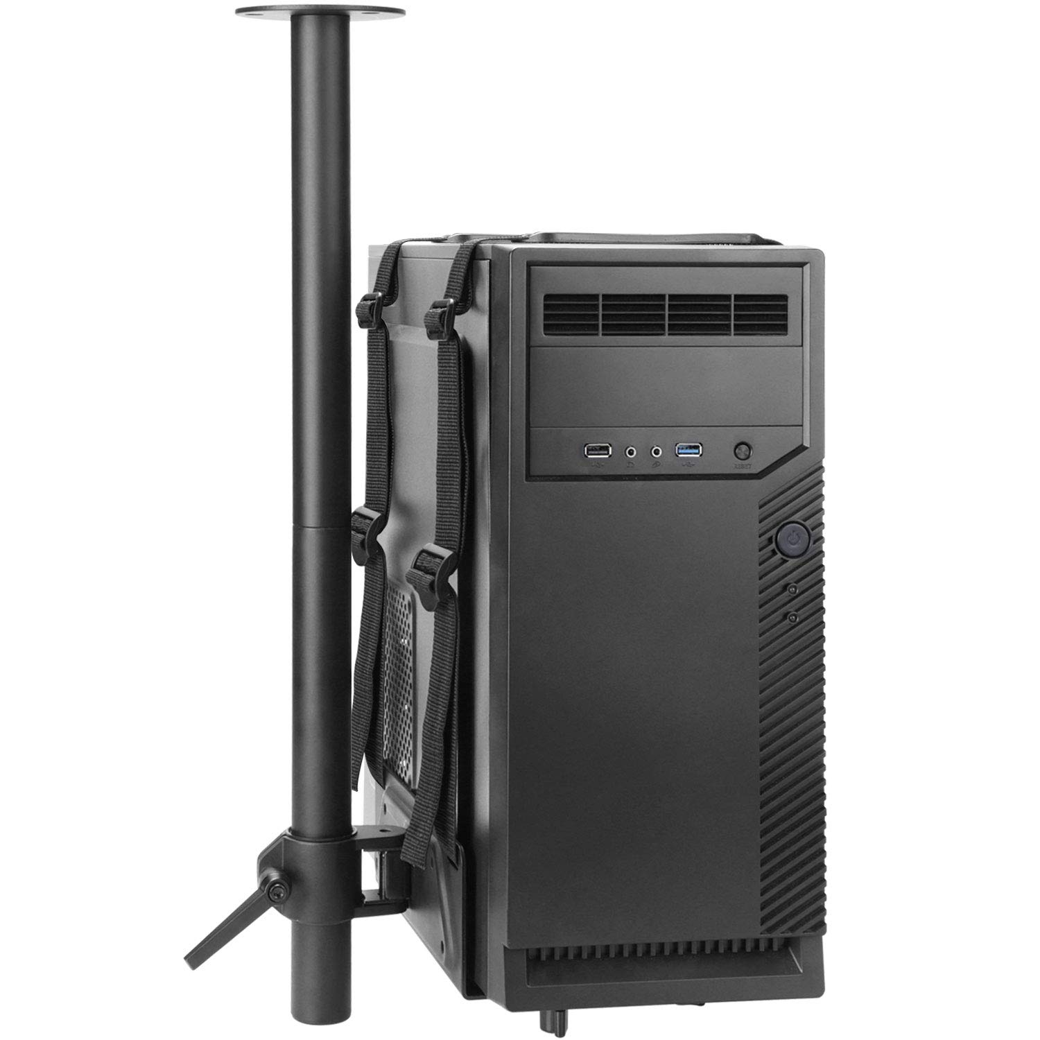 HUANUO Adjustable Wall PC Mount & Under Desk Computer Tower Mount, 2