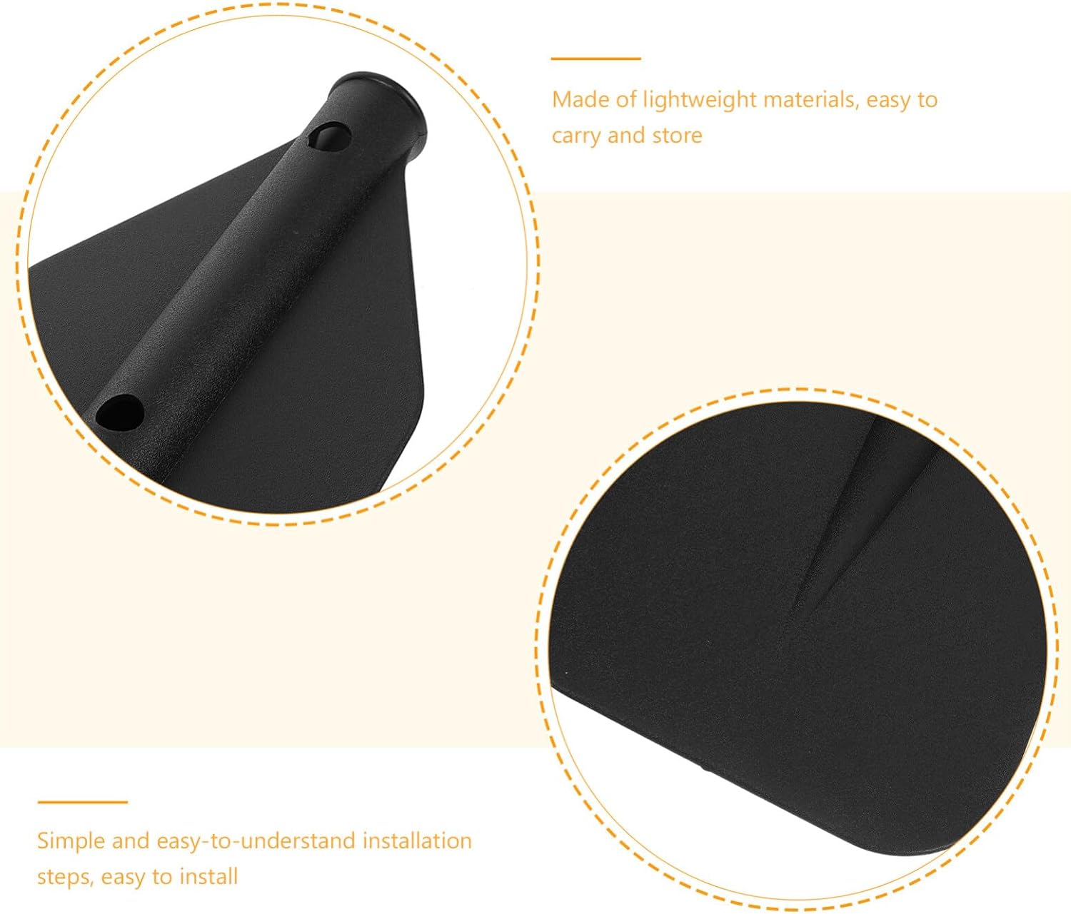 Sosoport Boat Paddles for Pontoon 3-Piece Set Kayak Paddle Extendable Plastic Lightweight Easy to Use