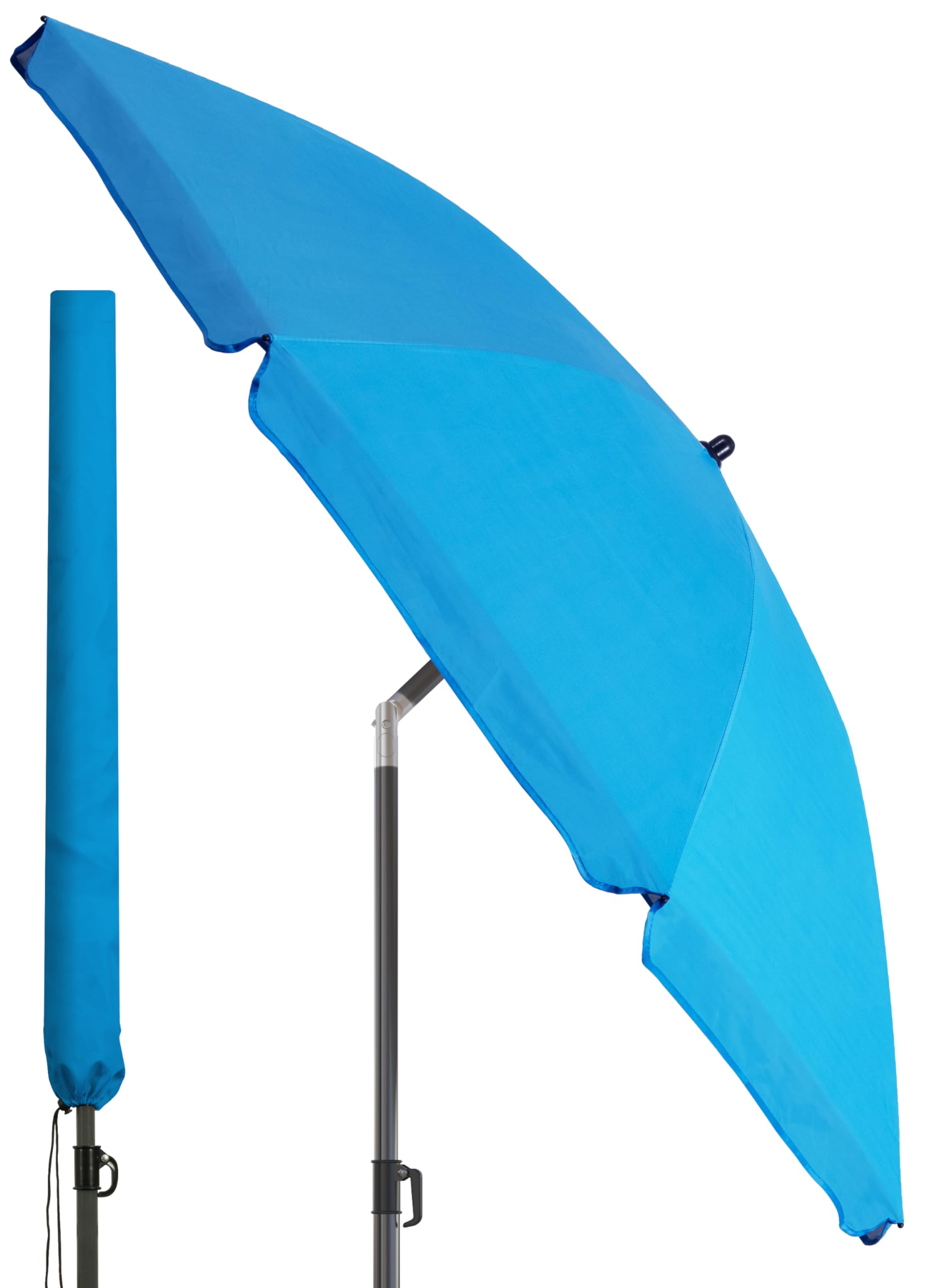 4smile Strandschirm SunnyJoy - UPF 50+ Sonnenschirm Strand, Sonnenschirm Balkon - Strandschirm windfest stabil, Balkon-Schirm mit Hülle, Gartenschirm