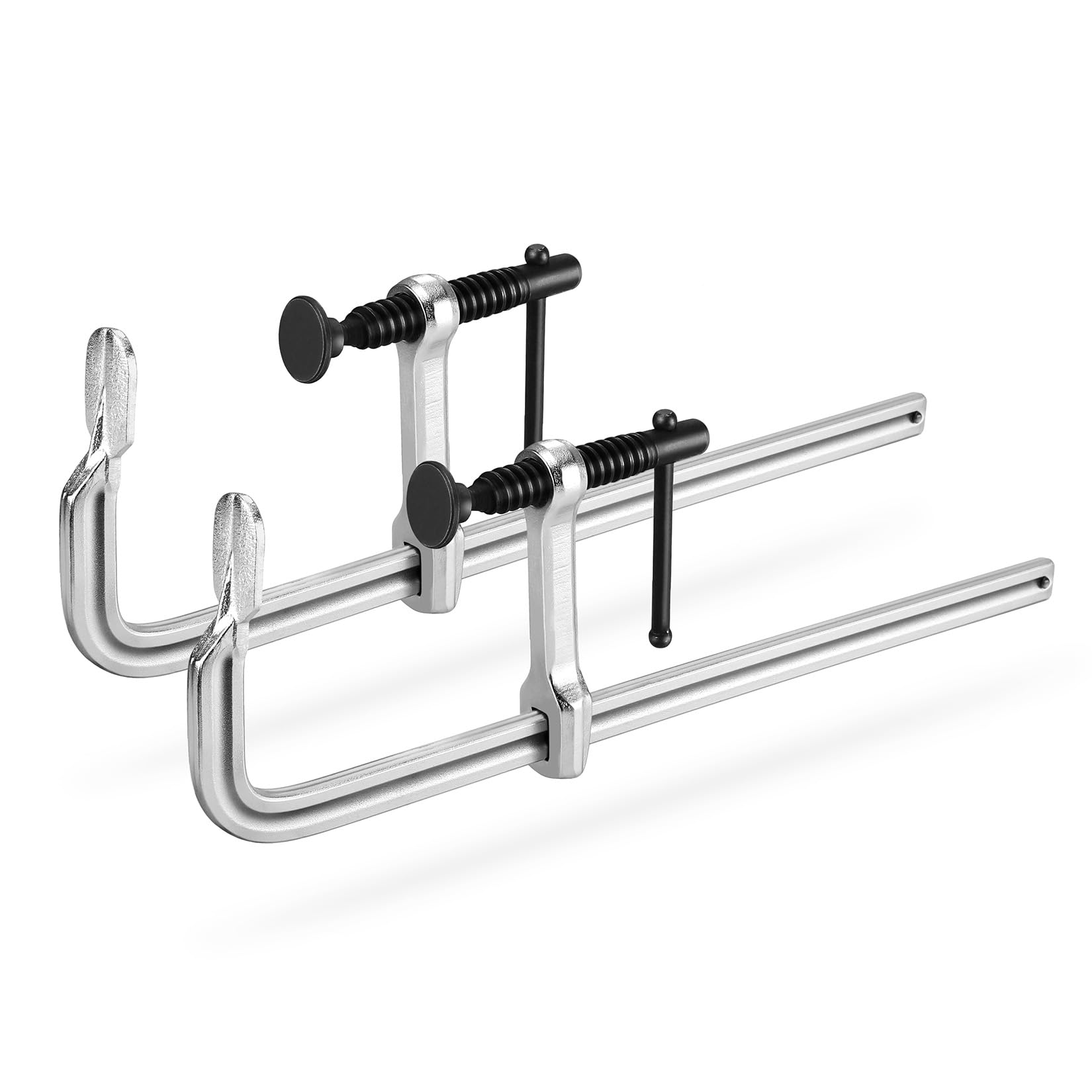 JORGENSEN Bar Clamps, 30.5 cm Light-duty Drop Forged Steel Bar Clamps for Woodworking and Welding, 2 Pack