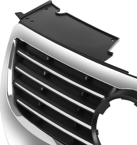 Miniatura 2 de Agujeros emblema de 5.906 in VW1200142 Conjunto de parrilla frontal estilo fábrica con carcasa e inserto compatible con VW Passat 2006-2010, cromo