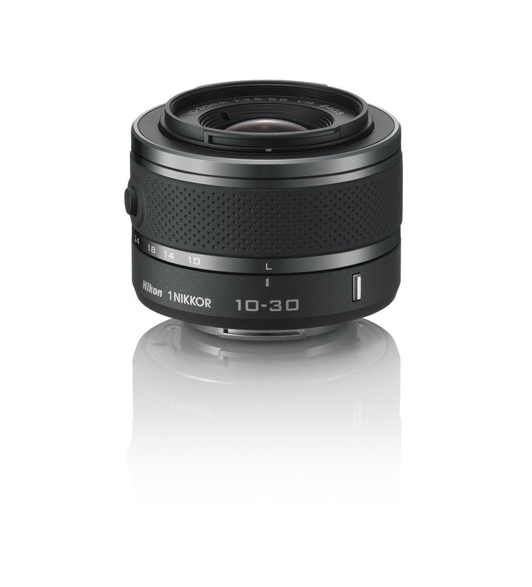 Nikon 1 J1 con Obiettivo VR 10-30 mm + VR 30-110 mm, Colore Nero [Versione EU]